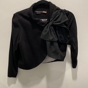 Alice and olivia bow jacket in size s